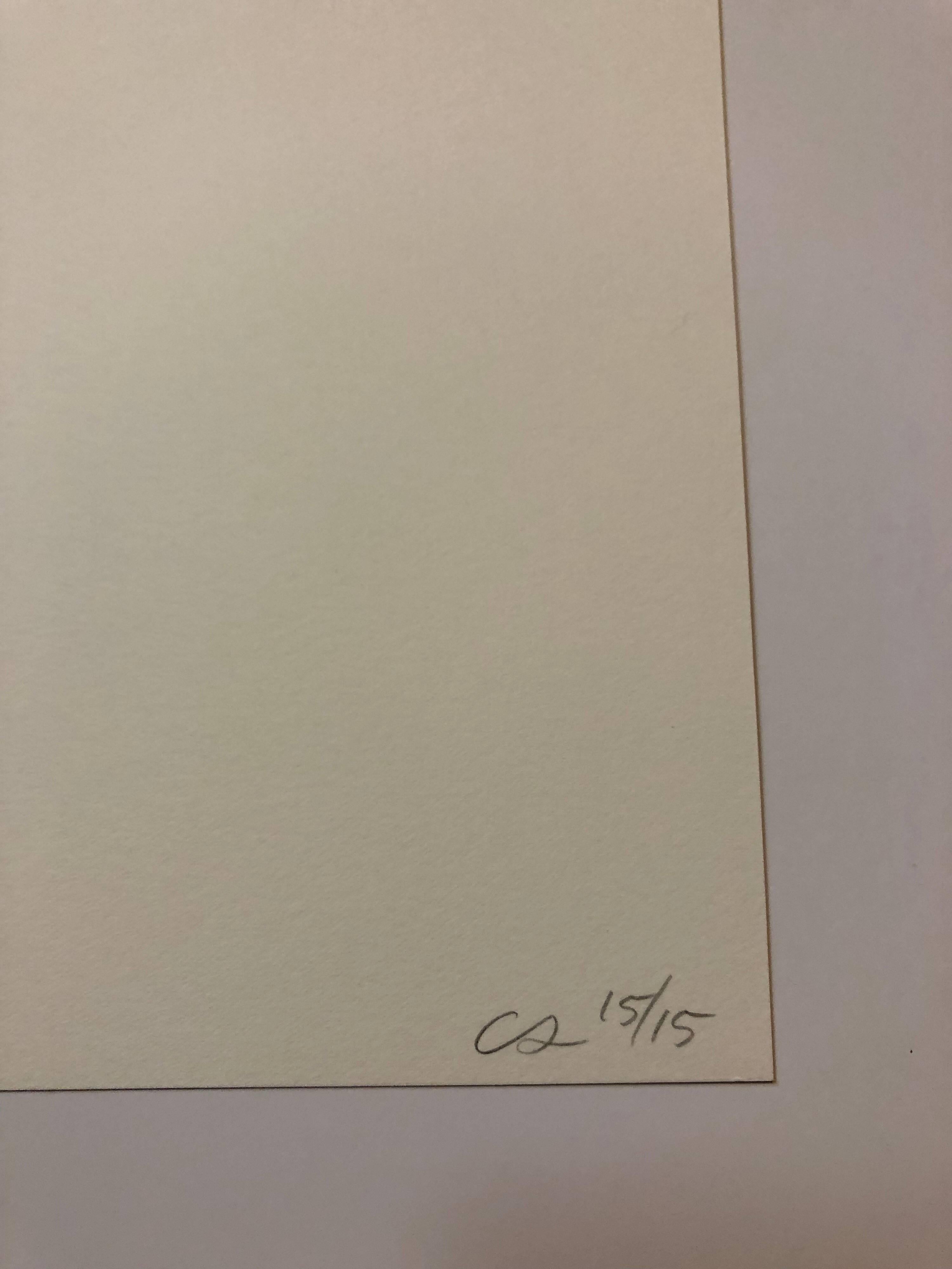 Digitaler Iris-Druck „Gutes Interieur-Objekt“ Bleistift Signiert mit Initialen Auflage von 15 Stück – Print von Charles Long