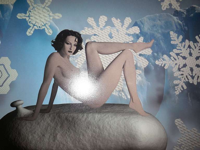 Holiday Situations #1 - Gray Nude Print by Charles Long