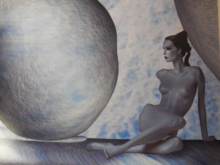 Holiday Situations #3 - Gray Nude Print by Charles Long