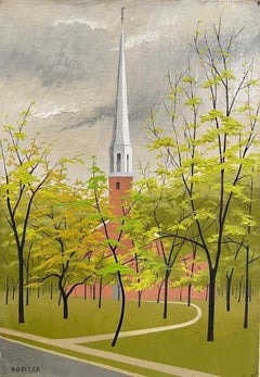 Vintage Church in Trees