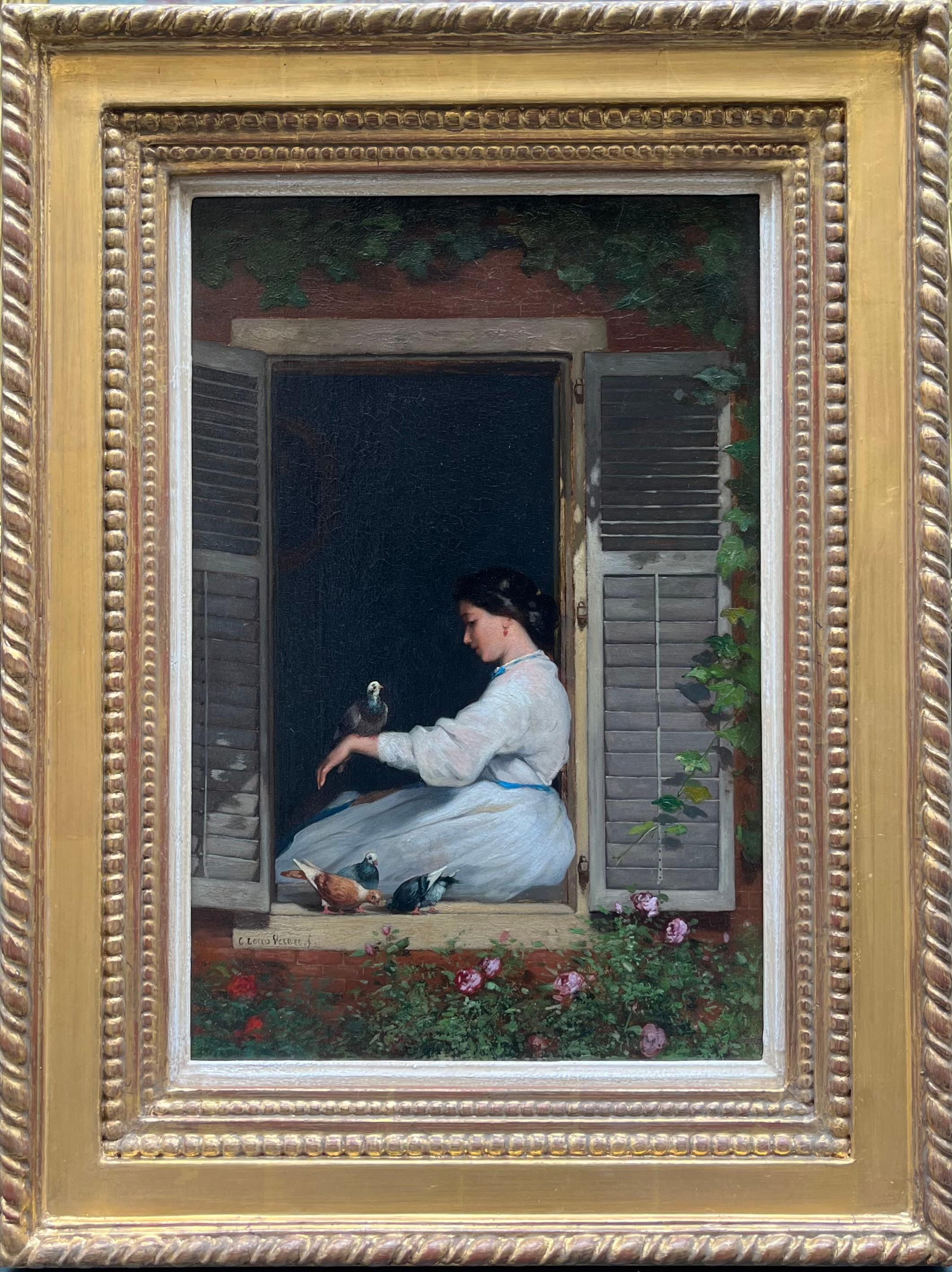 Ein Sommertag – Painting von Charles Louis Verwee 