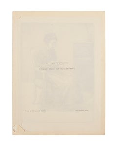 Frühe Frau – Lithographie von Charles Lucien Landre – frühes 20. Jahrhundert