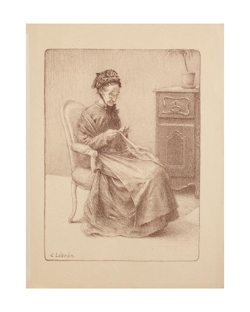 Anciana es una litografía original sobre papel crema, realizada por Charles Lucien Léandre (1862-1934).

Firmado en la placa en la parte inferior izquierda.

Se adjunta la hoja de descripción.

El estado de conservación es muy bueno.

La obra