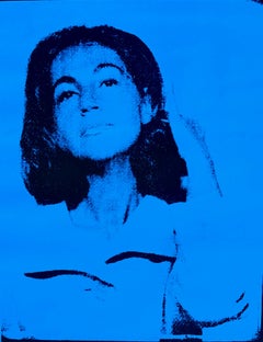 Andy Warhol Denied Painting canvas Black & Blue Ethel Scull by Charles Lutz