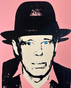 Andy Warhol Denied Painting canvas Black Pink Joseph Beuys by Charles Lutz