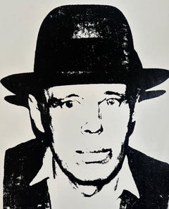 Andy Warhol Denied Painting canvas Black White Joseph Beuys by Charles Lutz