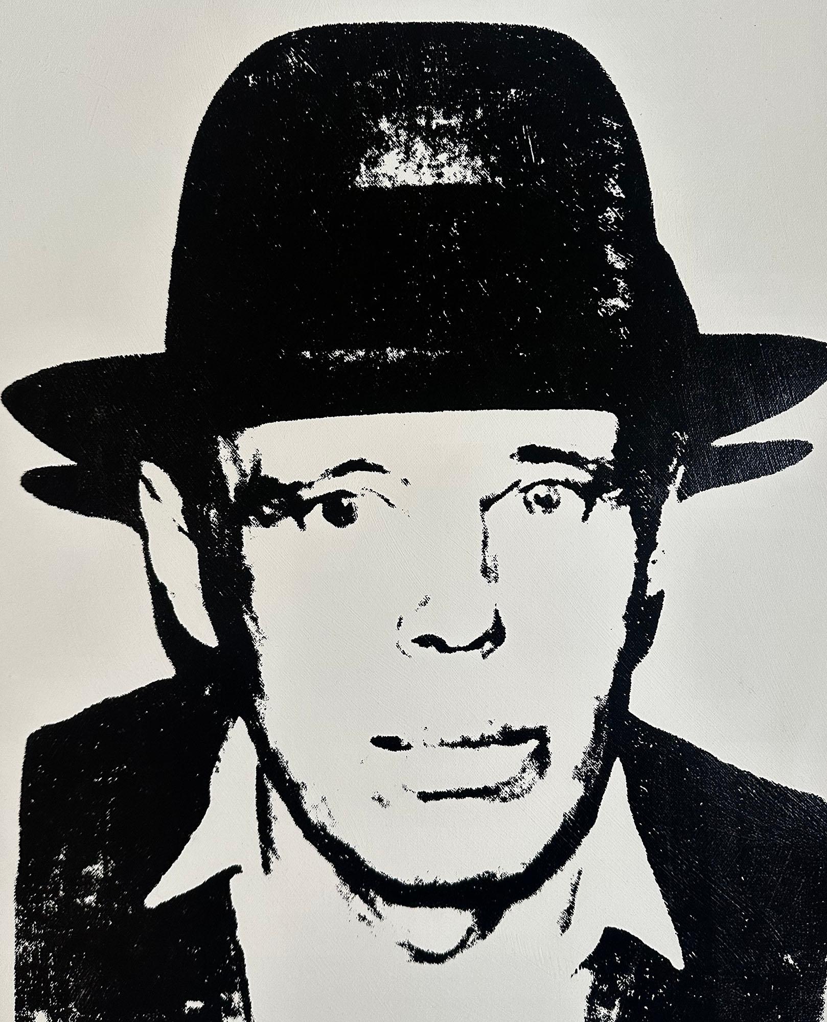 Andy Warhol, Denied, Gemälde, Leinwand, Schwarz-Weiß, Joseph Beuys, von Charles Lutz