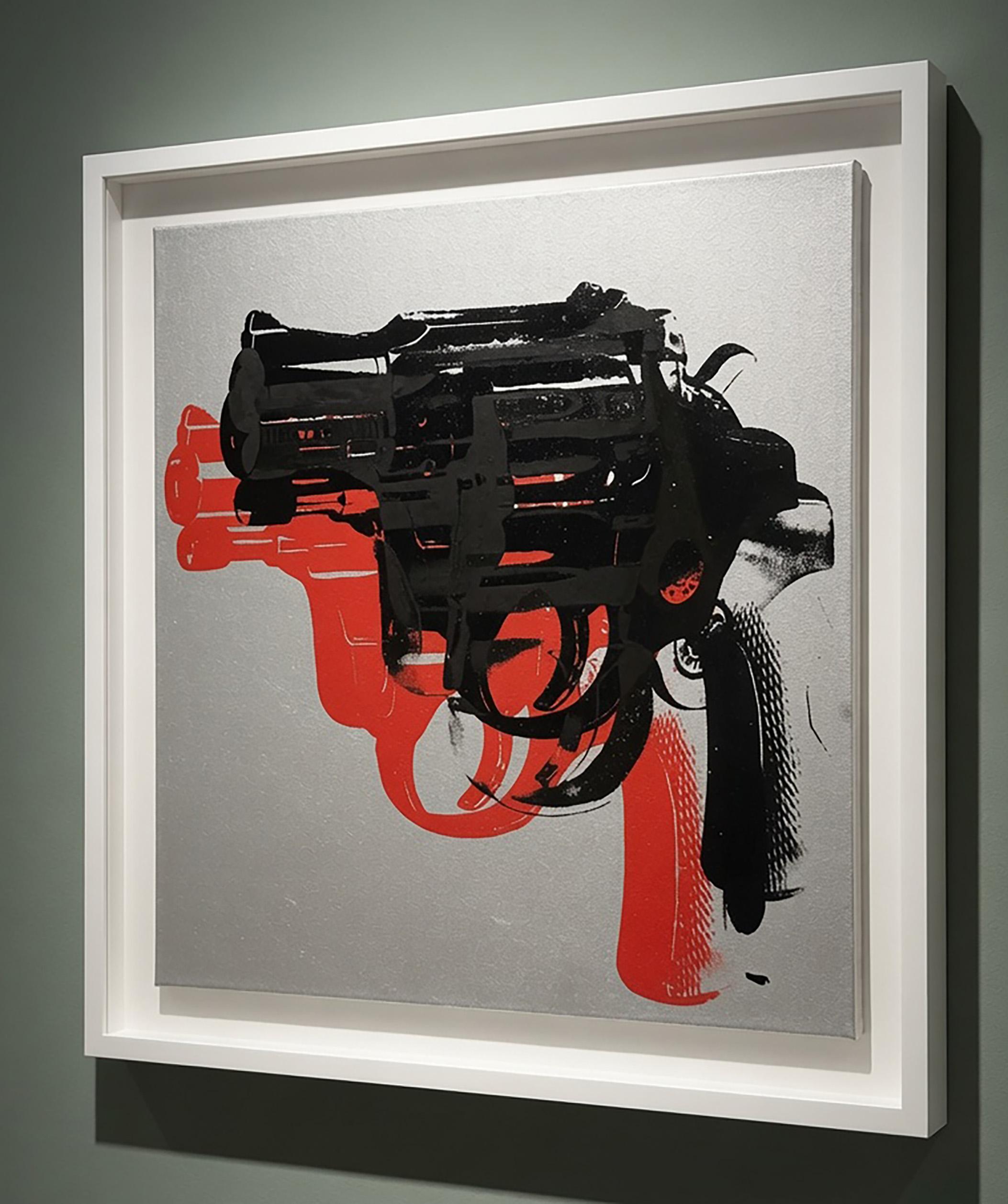 Charles Lutz - Andy Warhol Denied Painting on Canvas Guns II