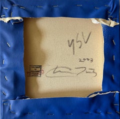 Andy Warhol YSL Yves Saint Laurent Denied Painting canvas Blue by Charles Lutz