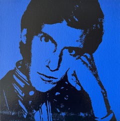 Andy Warhol YSL Yves Saint Laurent Denied Painting canvas Blue by Charles Lutz