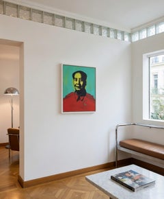 Chairman Mao Denied Andy Warhol Silkscreen Painting by Charles Lutz