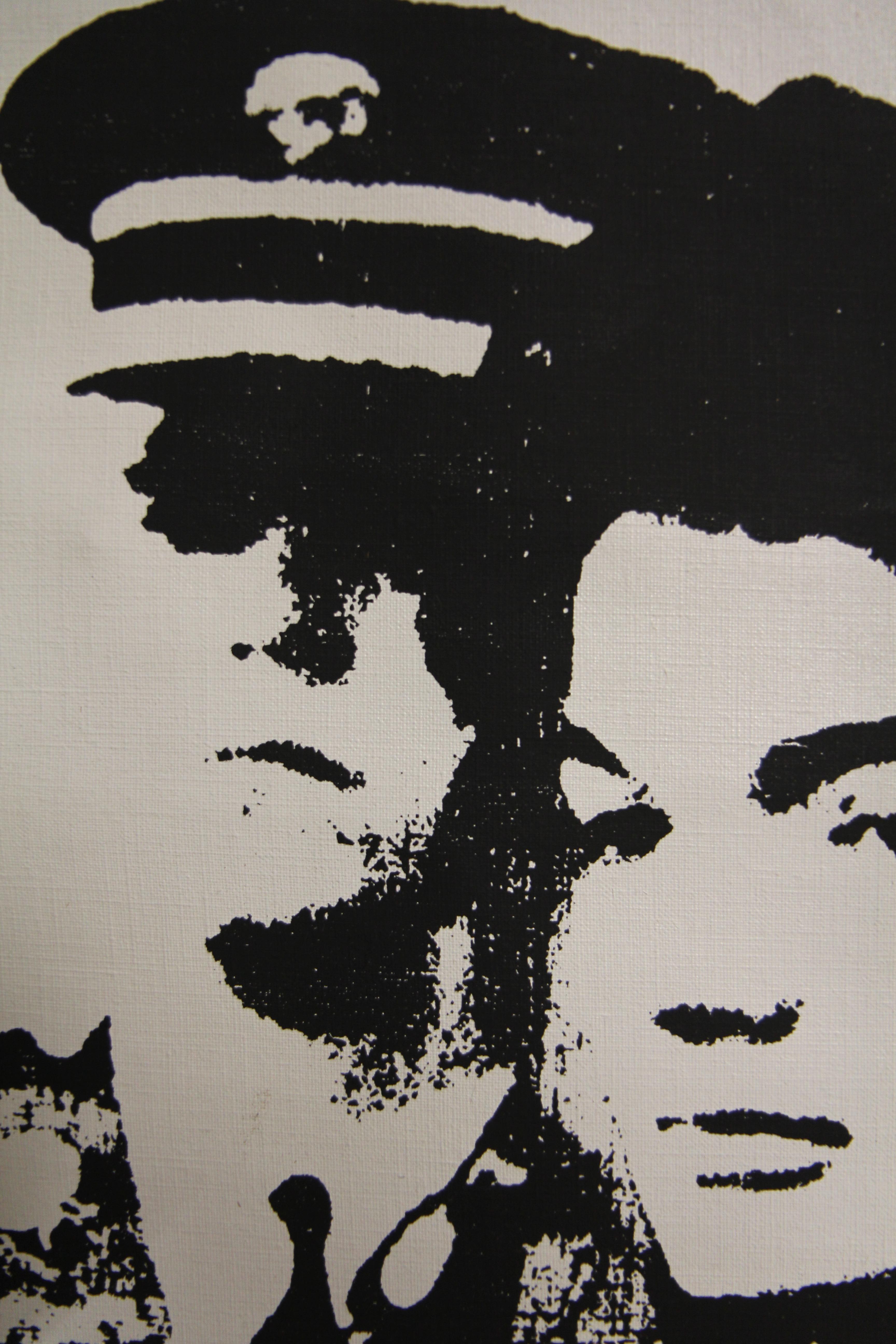 Denied Andy Warhol Jackie, Schwarz-Weiß-Gemälde von Charles Lutz im Angebot 2