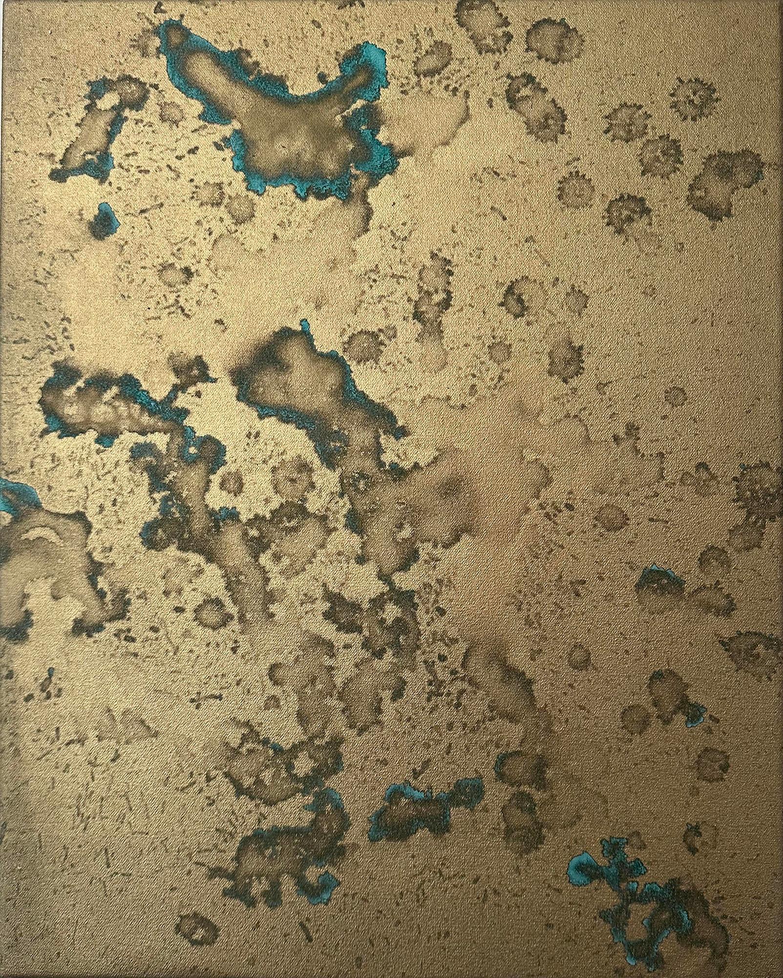 Pittura negata con ossidazione di Andy Warhol di Charles Lutz Gold & Greene Astratto in vendita 1