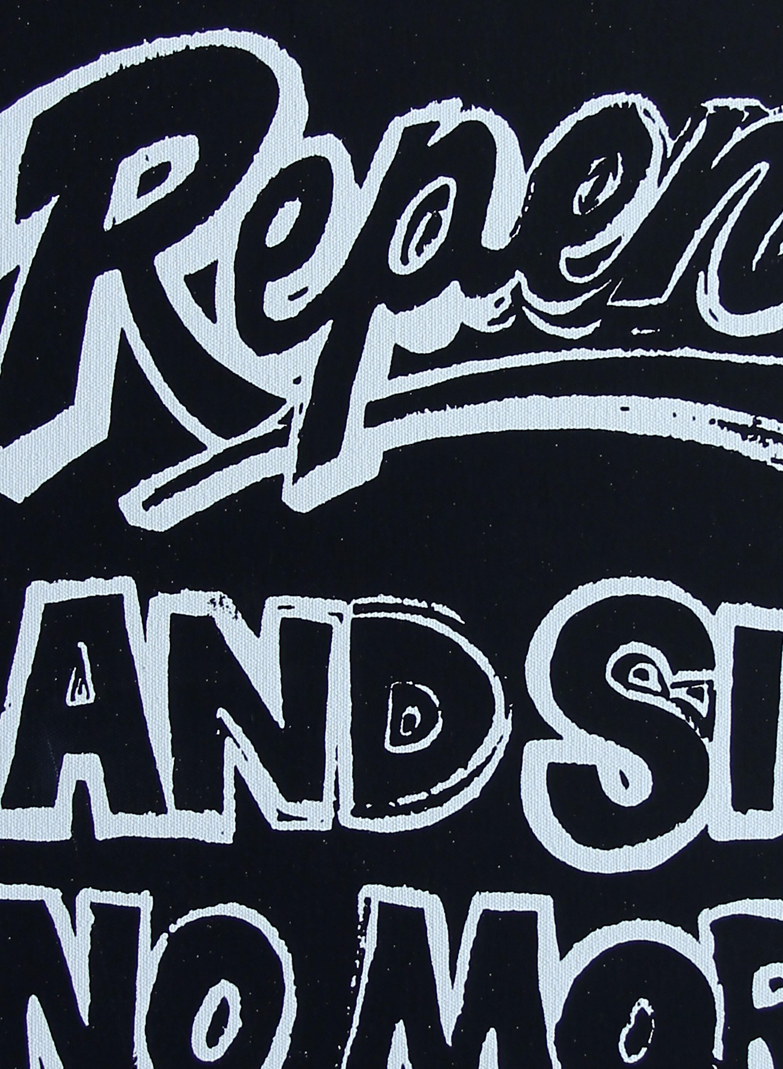 Denied Andy Warhol: „Repent & Sin No More“, schwarzes und weißes Gemälde von Charles Lutz im Angebot 2