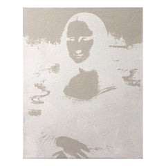 Denied Warhol Mona Lisa Reversal Pop Art Painting by Charles Lutz