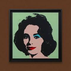 Elizabeth Taylor a refusé le tableau « Mint Liz » d'Andy Warhol, réalisé par Charles Lutz, une œuvre de pop art