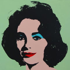 Elizabeth Taylor Denied Andy Warhol Mint Liz Painting Charles Lutz Pop Art