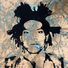 Jean-Michel Basquiat Denied Andy Warhol Silkscreen Painting by Charles Lutz
