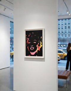 Marilyn Monroe Andy Warhol Denied Painting canvas pink red by Charles Lutz