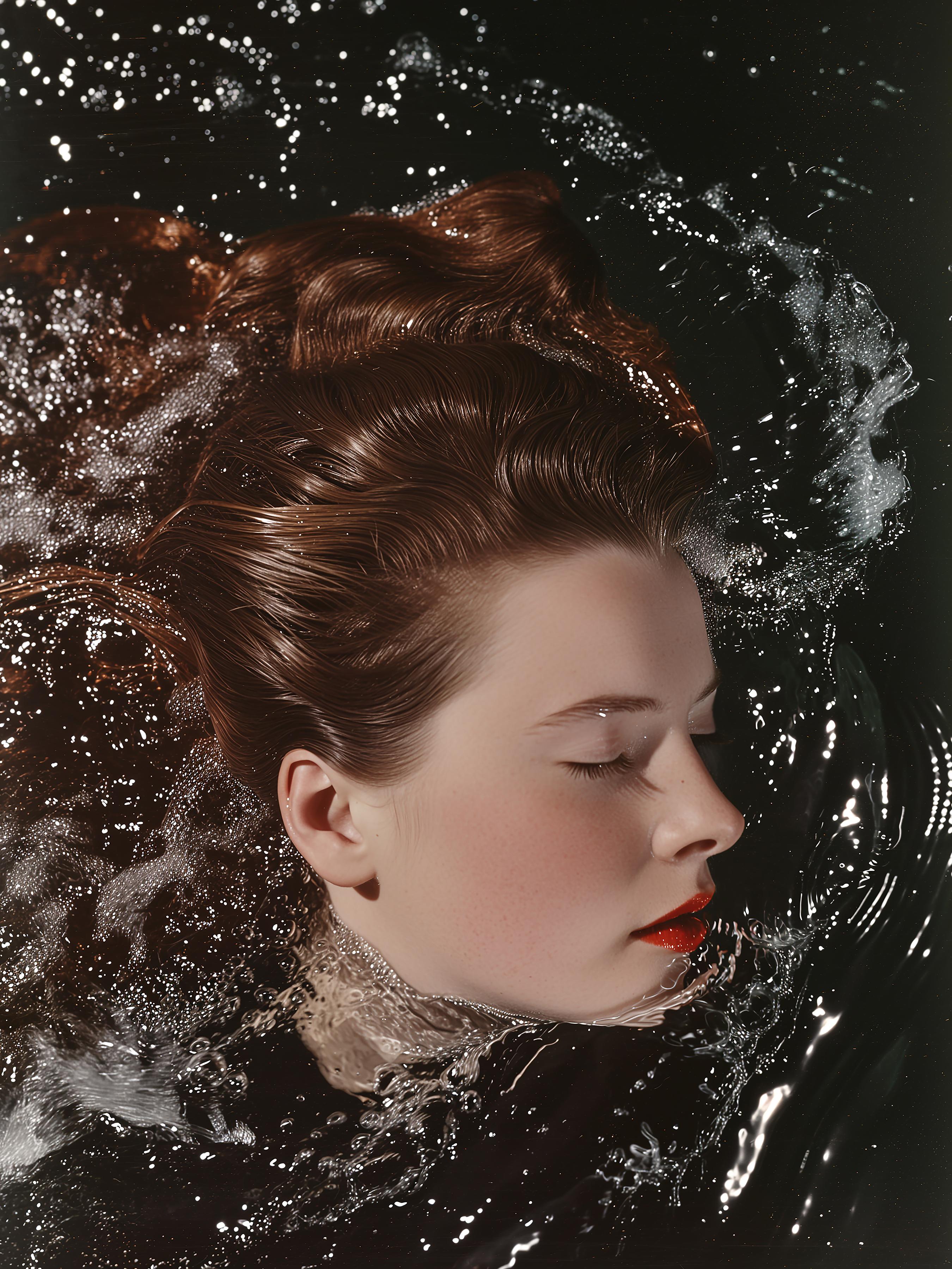 Charles Lutz Portrait Photograph – Bather 1 (The Modern Beauty Series) 