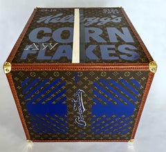 ANDY WARHOL'S KELLOGG'S LOUIS VUITTON, Unique Multicolor LV Box Sculpture