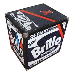 Charles Lutz BRILLO BOX Louis Vuitton Andy Warhol sculpture Pop Art Red & Black