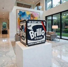 BRILLO BOX RED BLACK Pop Art Louis Vuitton Warhol sculpture by Charles Lutz