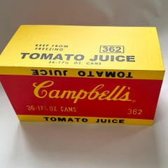 Denied Warhol Campbell's Soup box Contemporary Pop Art Sculpture by Charles Lutz