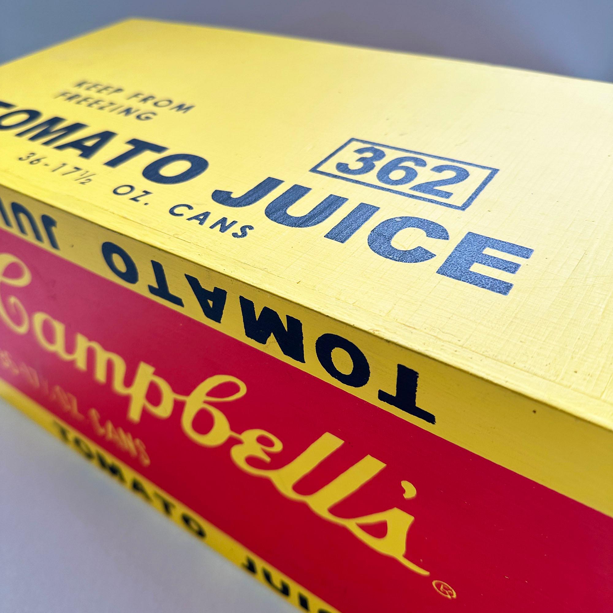 Denied Warhol Campbell's Soup box Contemporary Pop Art Sculpture by Charles Lutz For Sale 3