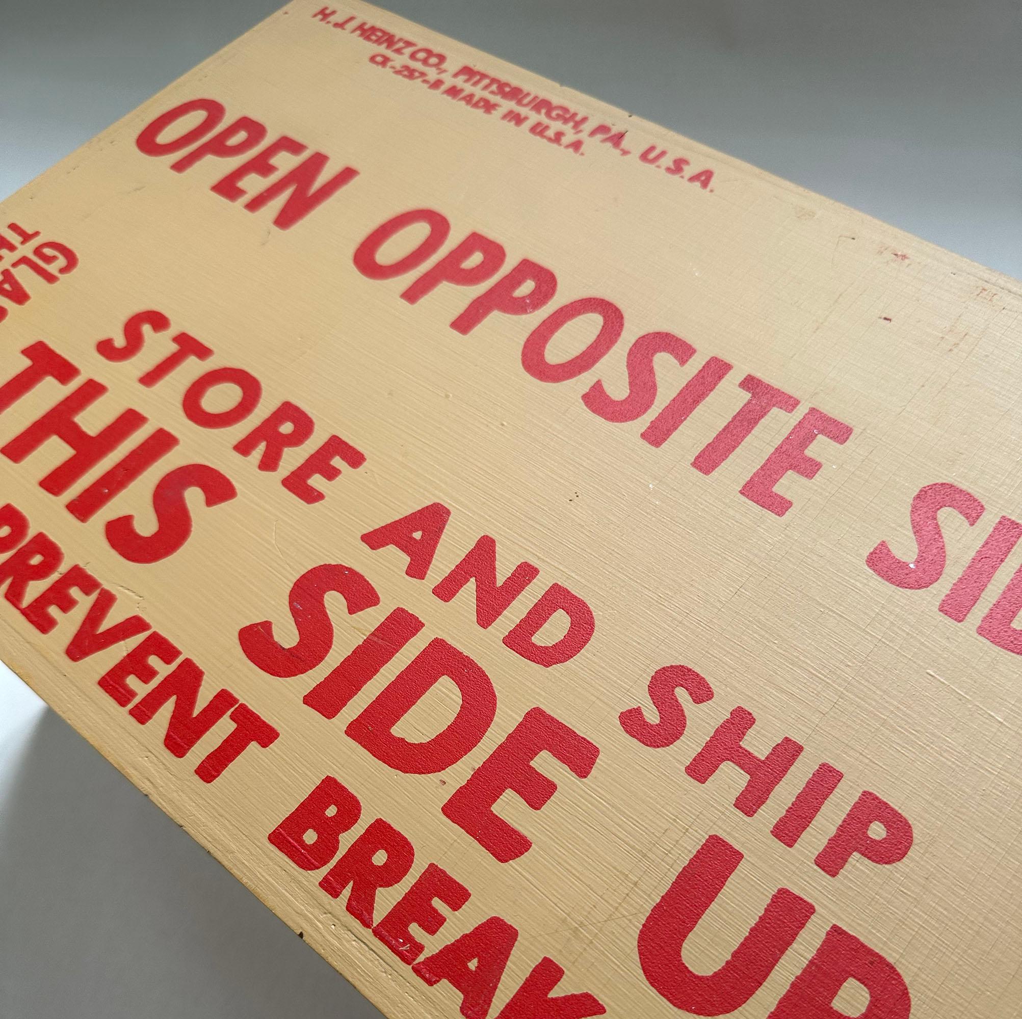 Denied Warhol Heinz Box, Contemporary Pop Art Sculpture by Charles Lutz For Sale 3