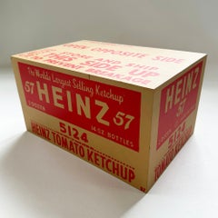 Used Denied Warhol Heinz Box, Contemporary Pop Art Sculpture by Charles Lutz