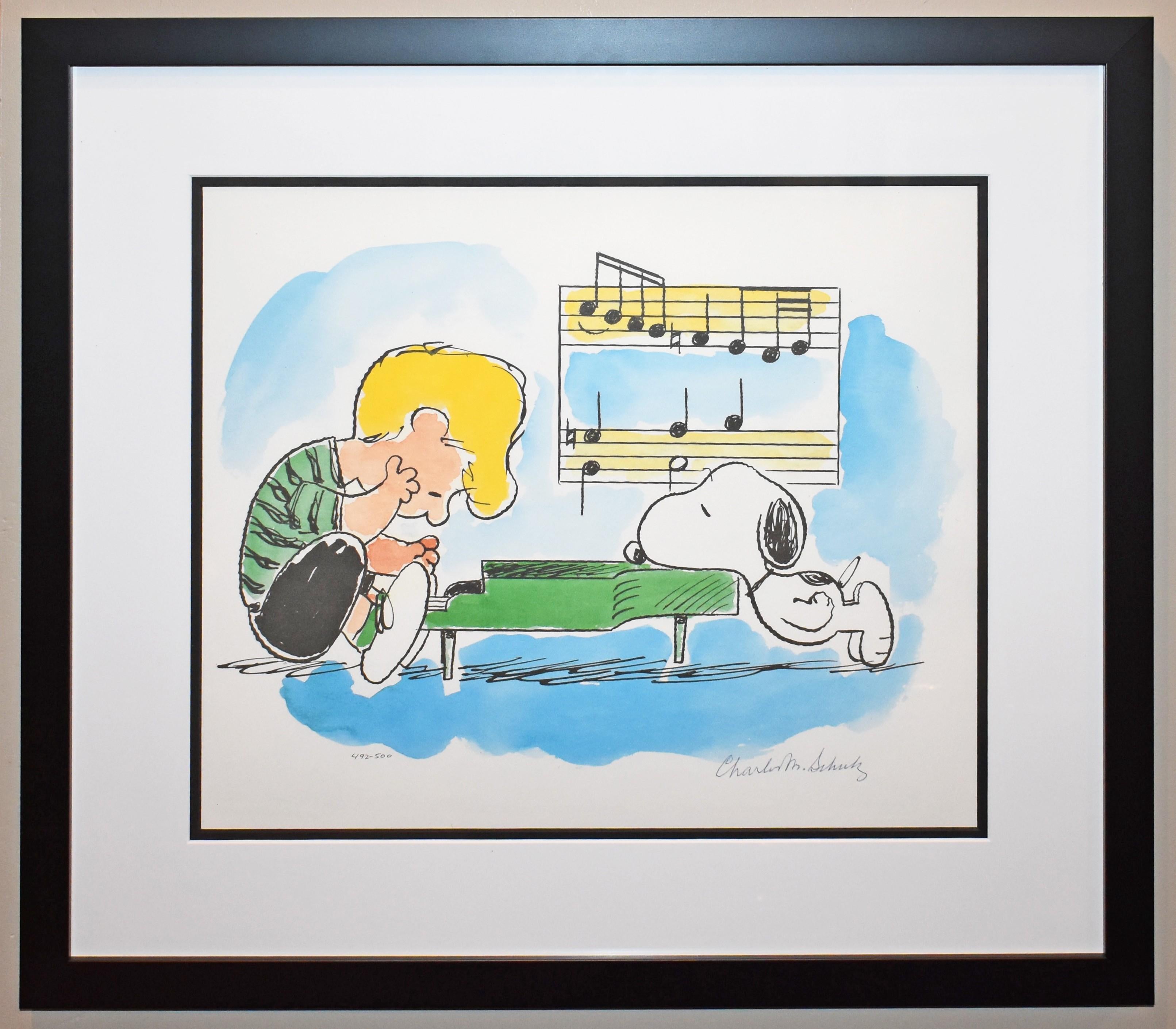 Snoopy Sonata - Print by Charles M. Schulz