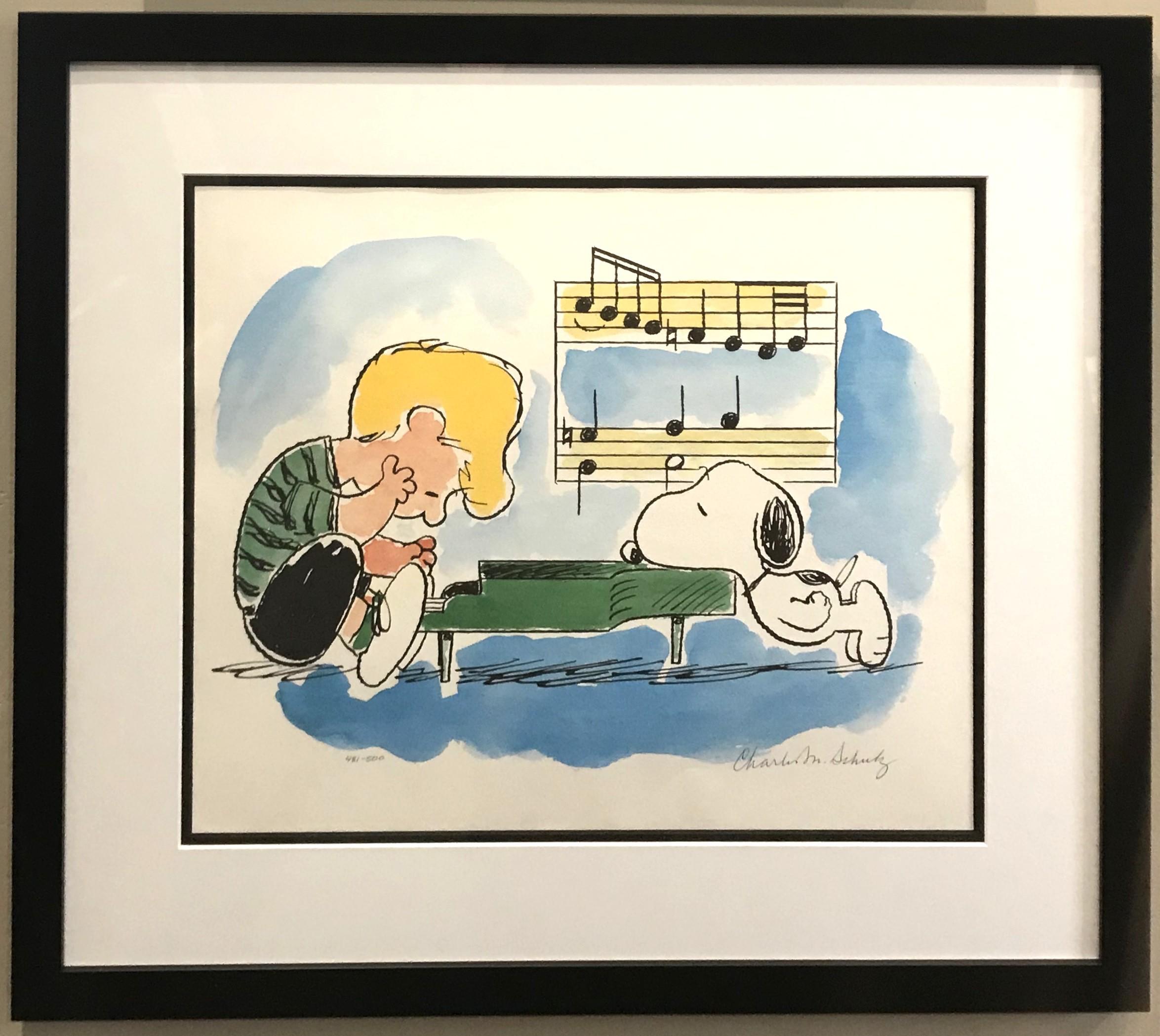 Snoopy Sonata - Print by Charles M. Schulz
