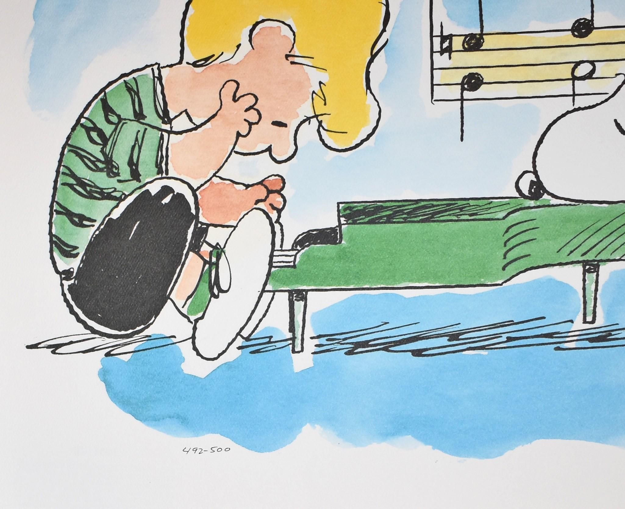 charles schulz signed lithograph