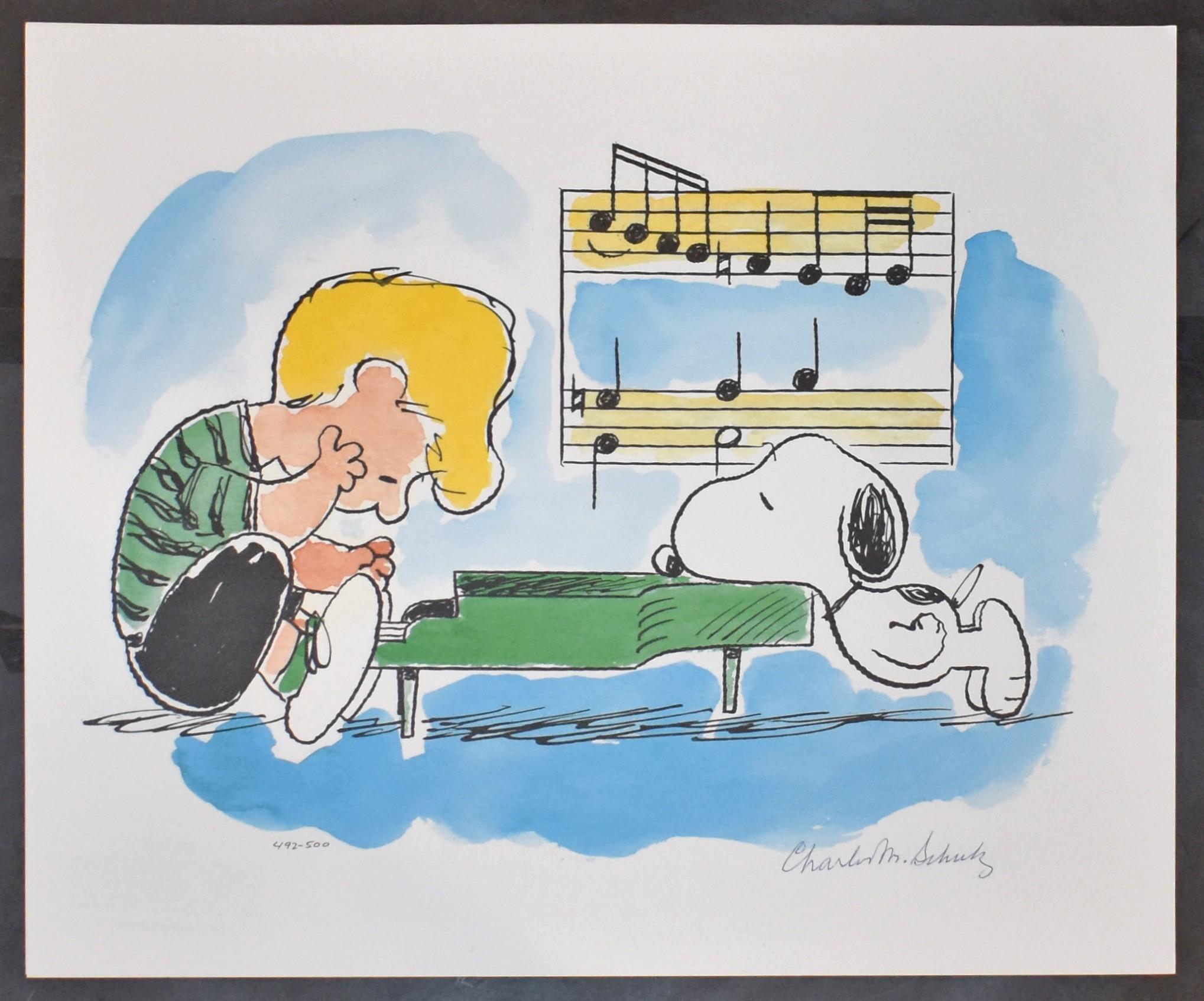 snoopy lithograph