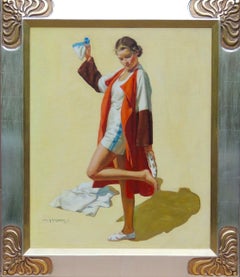 Saturday Evening Post Cover, Woman in Beach outfit