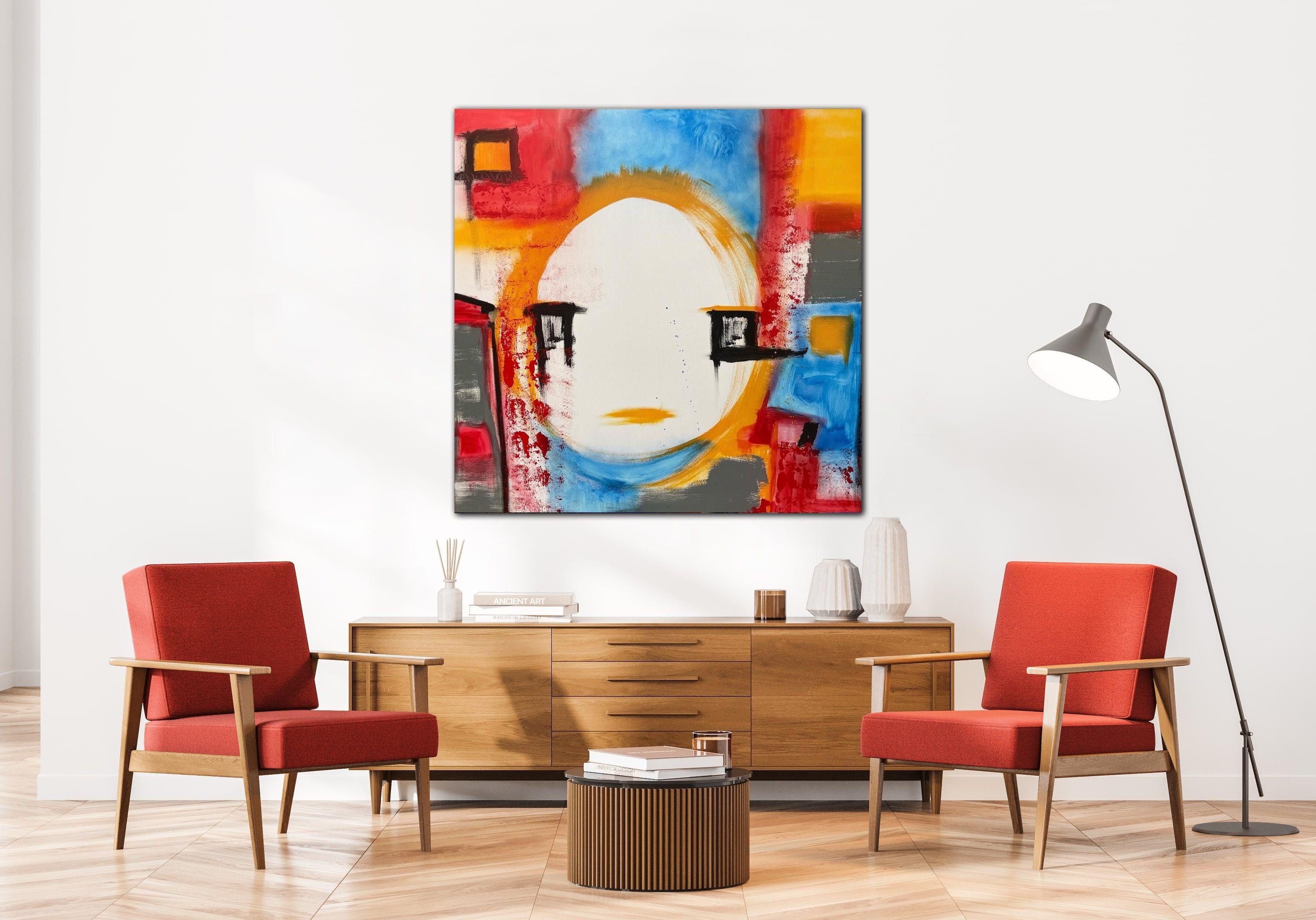 Kao, Gemälde, Acryl auf Leinwand (Abstrakter Expressionismus), Painting, von CHARLES MAGALLANES