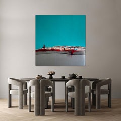Sentiero del turchese, Pittura, Acrilico su tela
