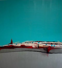 Turquoise Trail, Painting, Acrylic on Canvas