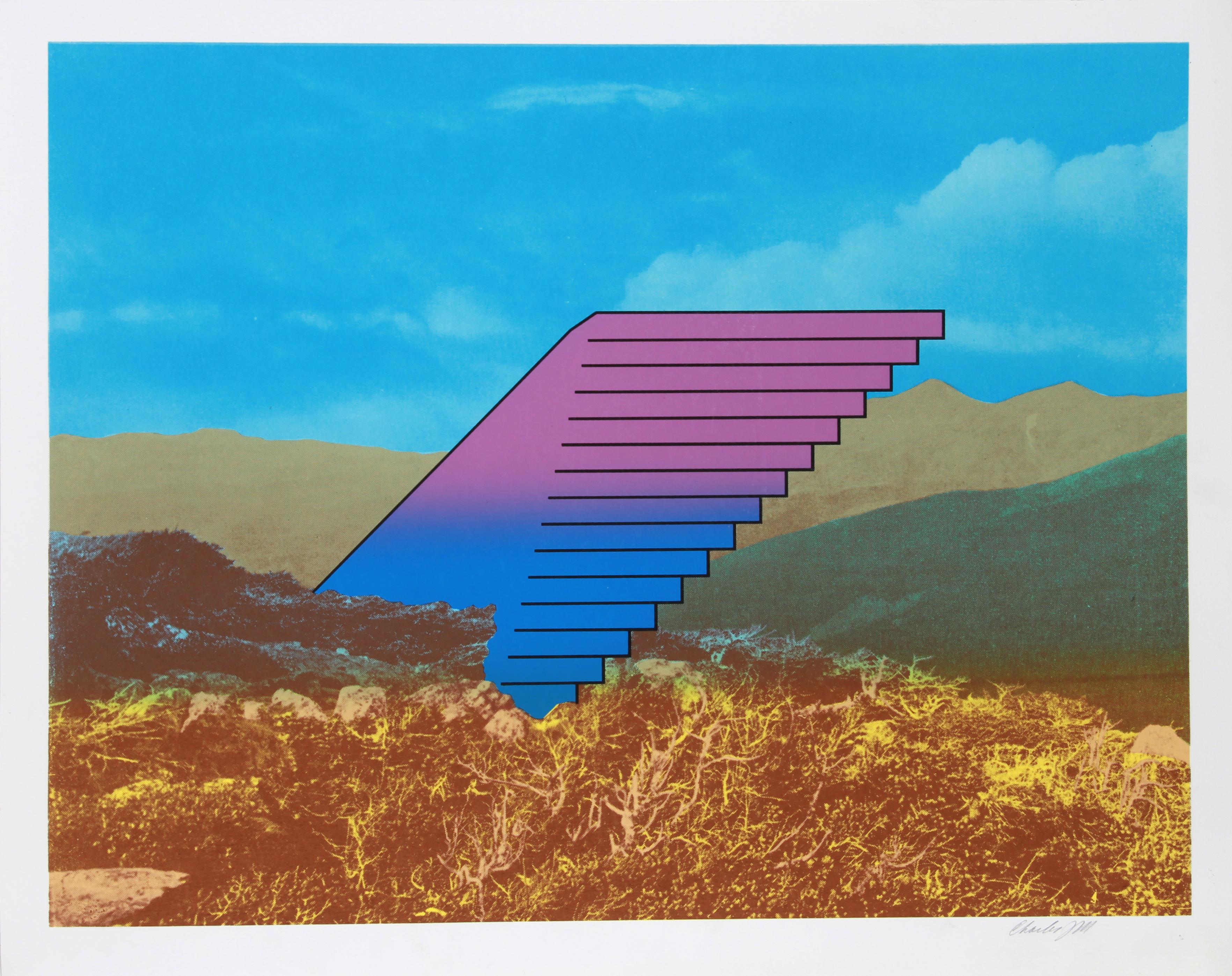 New Frontier, Pop Surrealist Screenprint by Charles Magistro