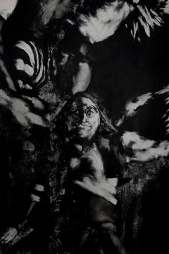 "ROSSO (FRATERNITA')" Pittura a olio 75,5" x 147,5" pollici di Charles Charles Malinsky