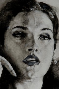 "THE BLACK COAT PROJECT - RACHEL JEAN 2" Painting 72 x 48 in by Charles Malinsky