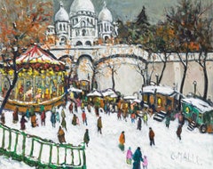 Le Manège sur la Butte, Montmartre