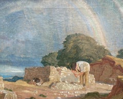 Uno spaccapietre del Cotswold - Charles March Gere - Olio britannico dei primi del Novecento