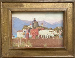 Charles March Gere - Tuscan Vintage - Grupo de Cotswold al temple de principios del siglo XX