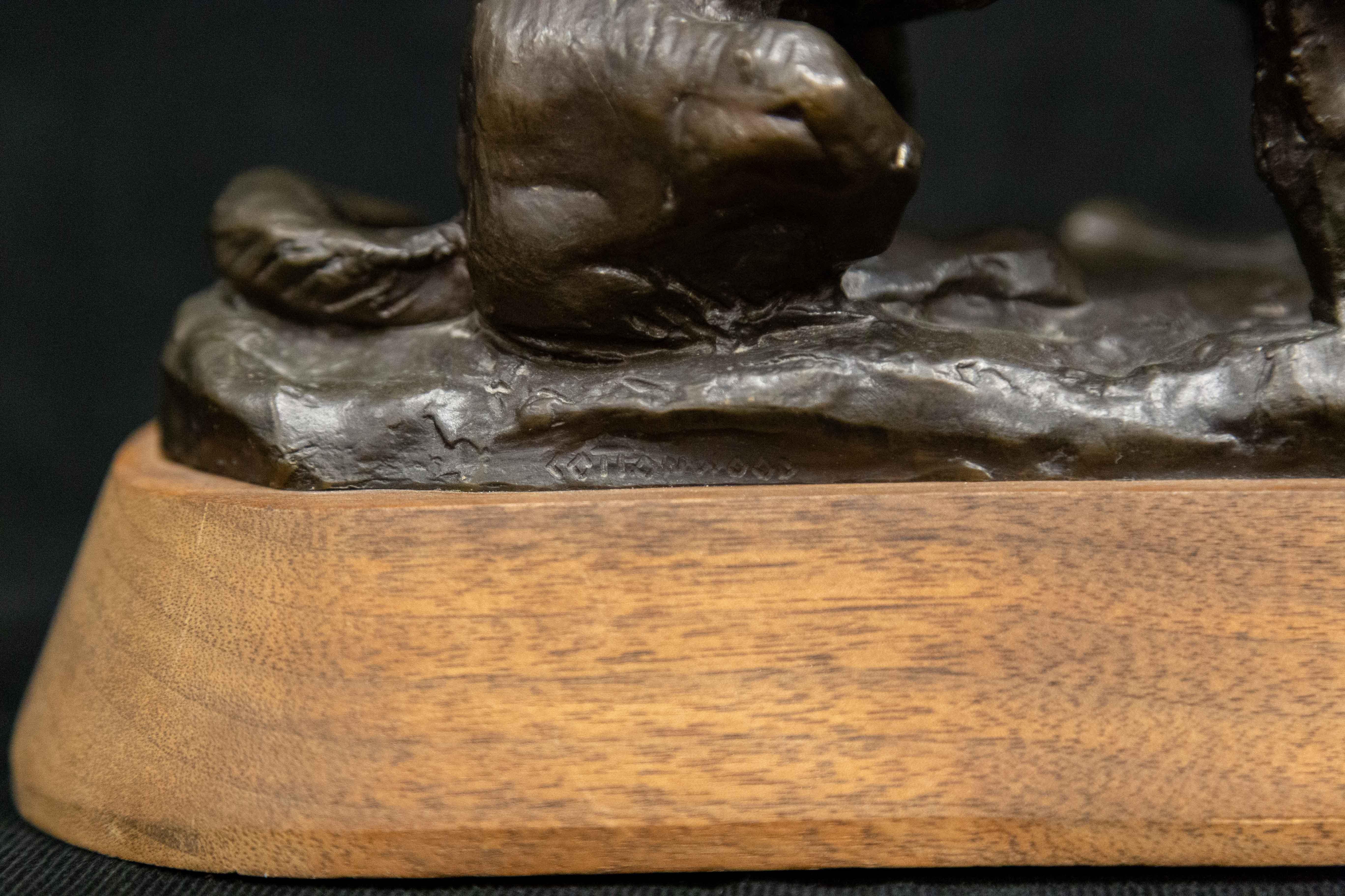 Posthume C.M. Russell (1864-1926)
Bronze auf Holzplakette
Gießerei: Cottonwood
8