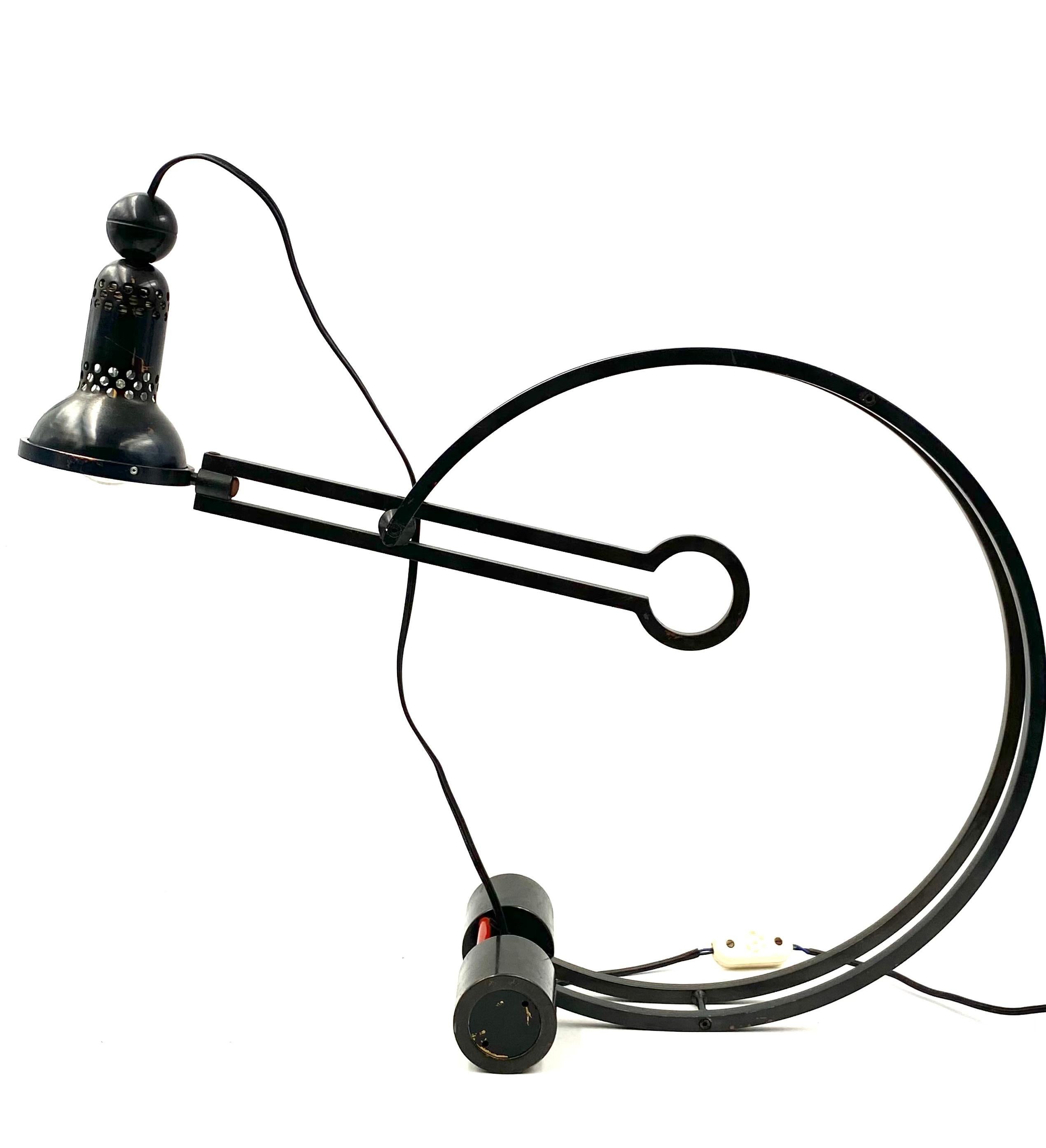 Charles Martin, Pendulum table lamp, Woka Austria 1970s For Sale 2
