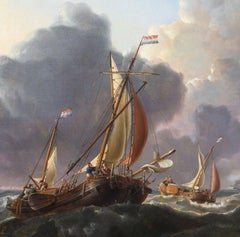 English Warships And Dutch Boats, 19th Century Charles Martin Powell (1775-1824)