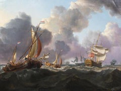 English Warships And Dutch Boats, 19th Century Charles Martin Powell (1775-1824)