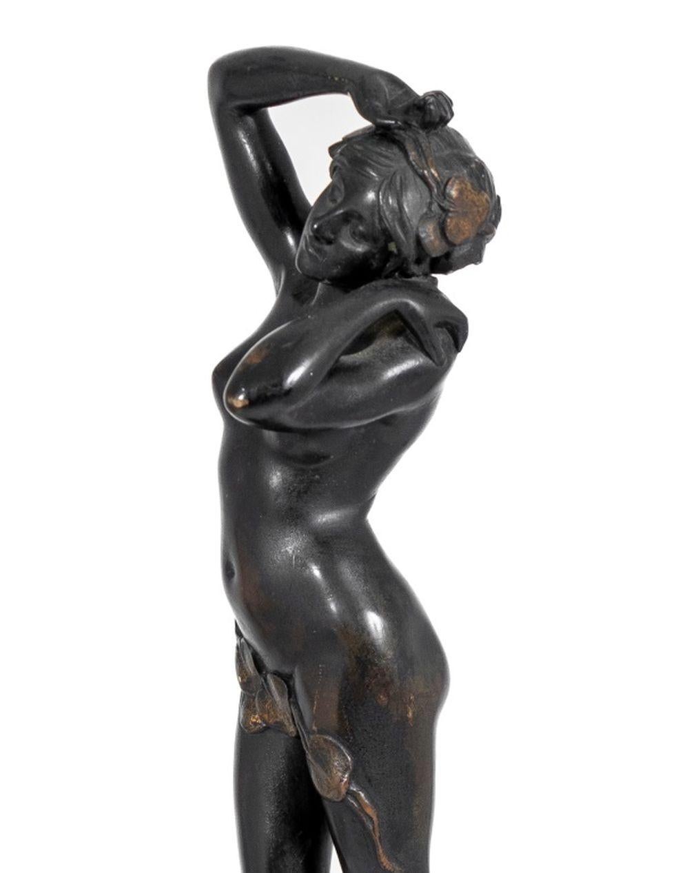 Francese Charles Masse Donna nuda in bronzo patinato in vendita